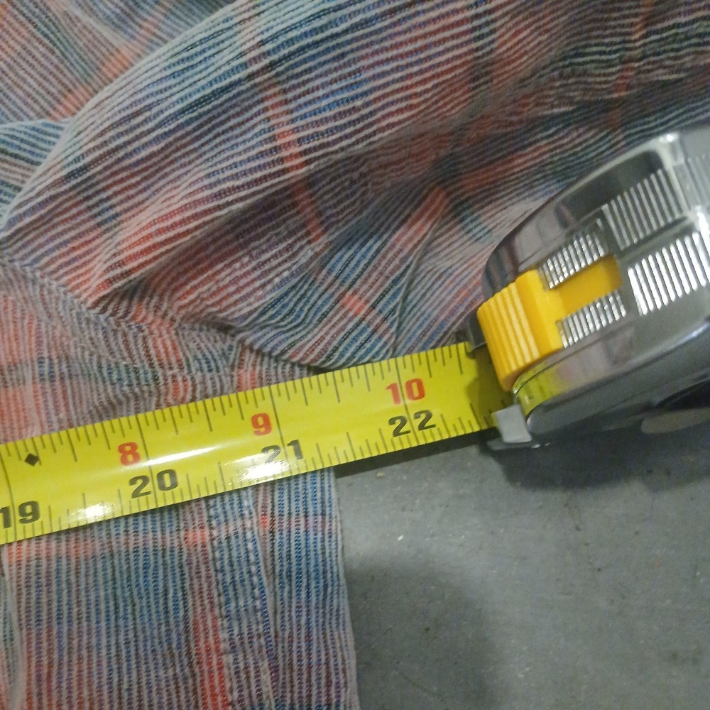 Marine Layer Plaid Button Down Light Corduroy Shirt Men's Size Medium Cotton - Picture 7 of 7